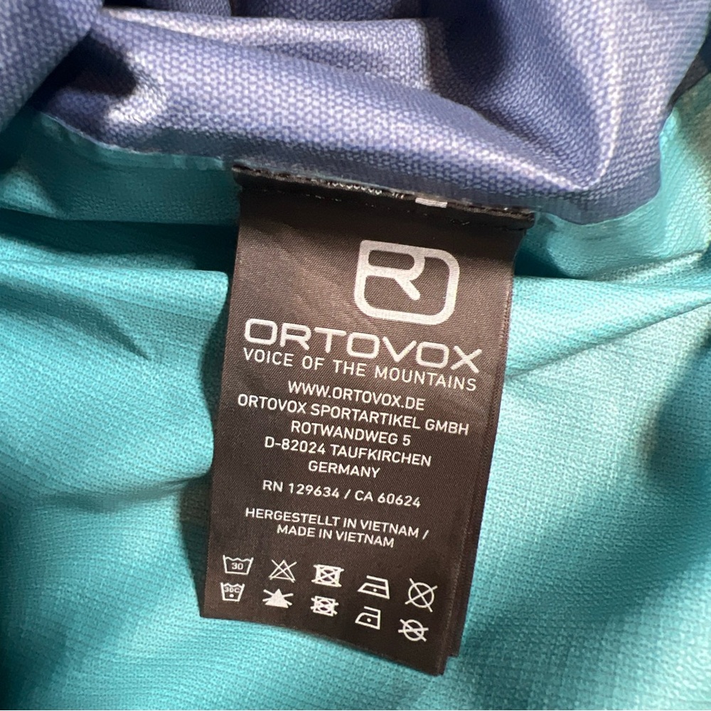 Ortovox 3L Ortler Jacket Women’s Small Merino Inside Teal And Blue - Picture 7 of 9